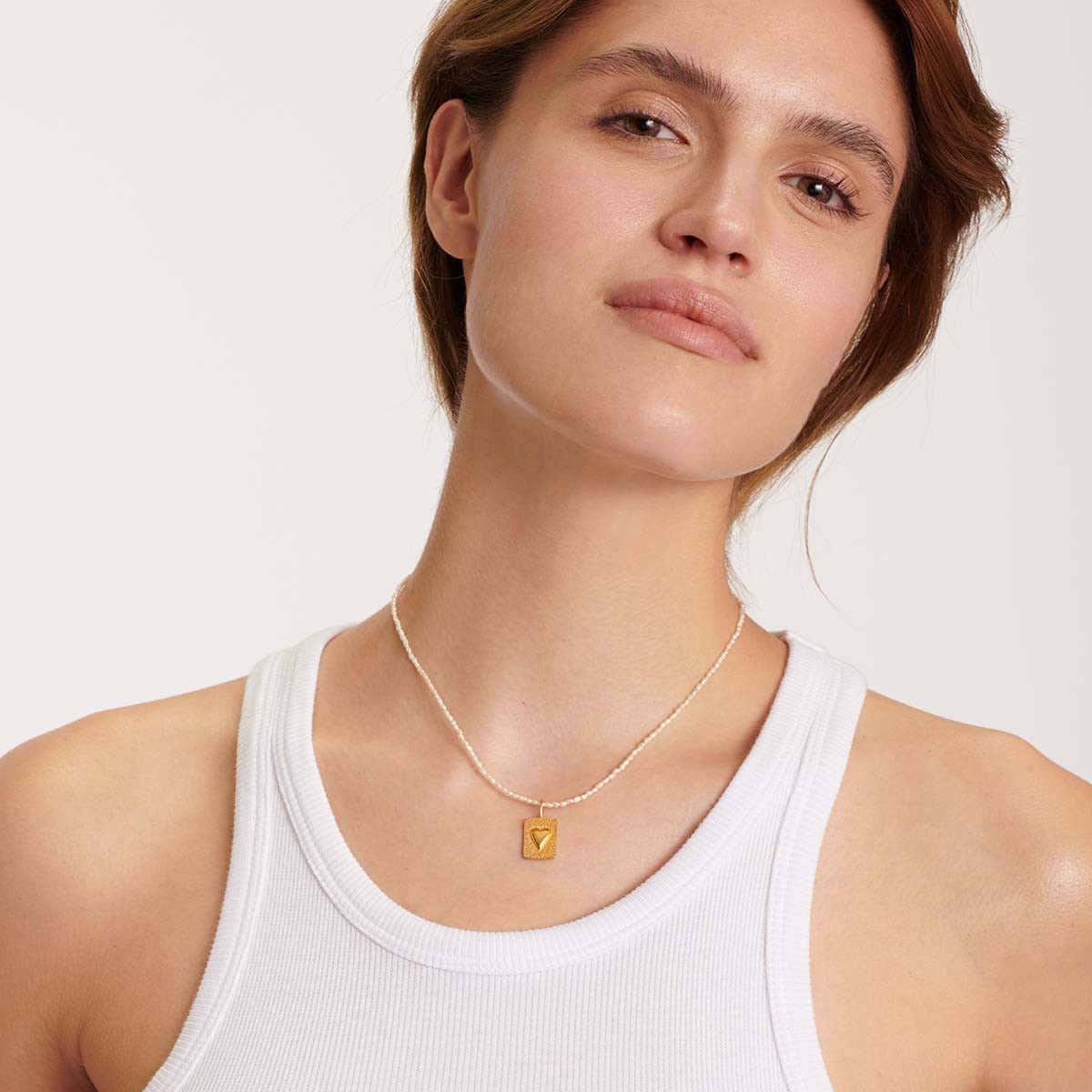 The Dove Pearl - Choker - 24k vergoldet