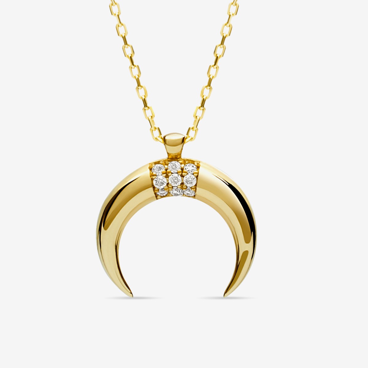 Diamond Luna - Halskette - 14k Gold