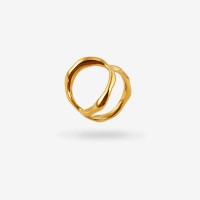 Vorschau: Curves Ring Big Goldplated - Ringe - 22k vergoldet