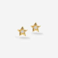 Vorschau: Diamond Star - Ohrstecker - 14k Gold