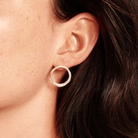 Vorschau: Curves Earrings Silver - Ohrstecker - Silber