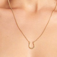 Vorschau: Lucky - Halskette - 18k vergoldet