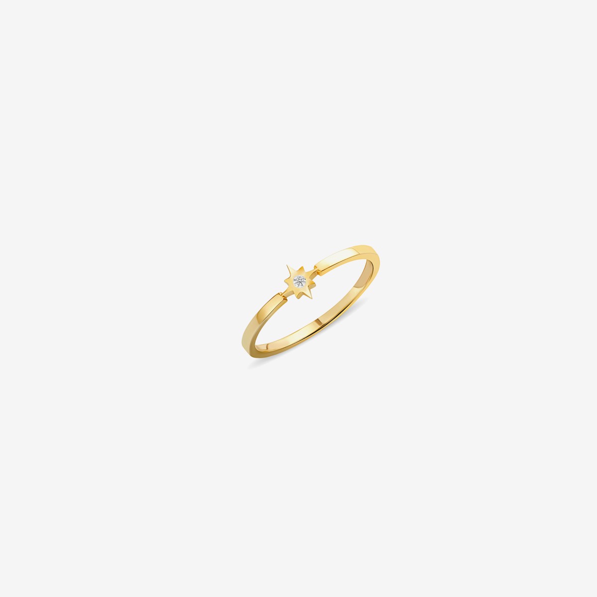 Diamond Star - Ring - 14k Gold
