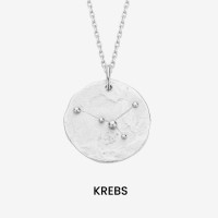 Vorschau: Constellation Cancer Medallion Silver - Halsketten - Silber