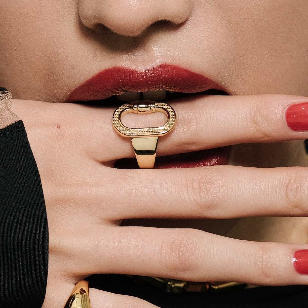 Essential Carabine Ring - Ringe - 18k vergoldet