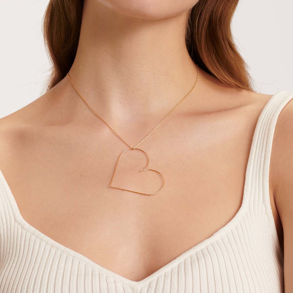 かんたんラ KNOWHOW Heart Petit Necklace Gold Colorの通販 by Rizu's