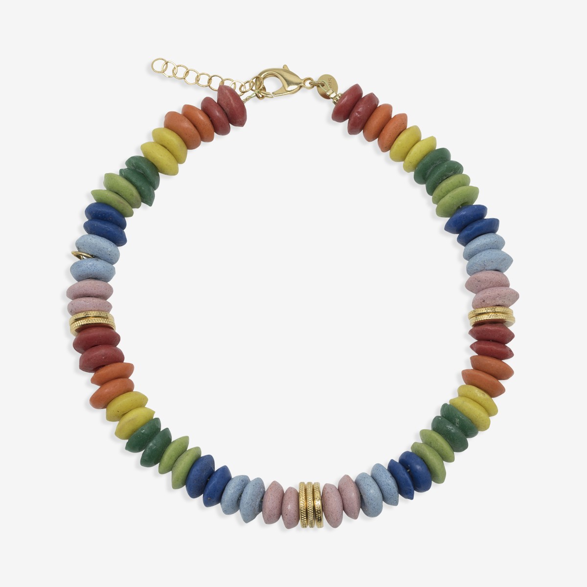 Confetti Rainbow - Halsketten - 24k vergoldet