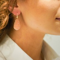 Vorschau: Orange Earrings Amy Cone S - Ohrringe - 18k vergoldet
