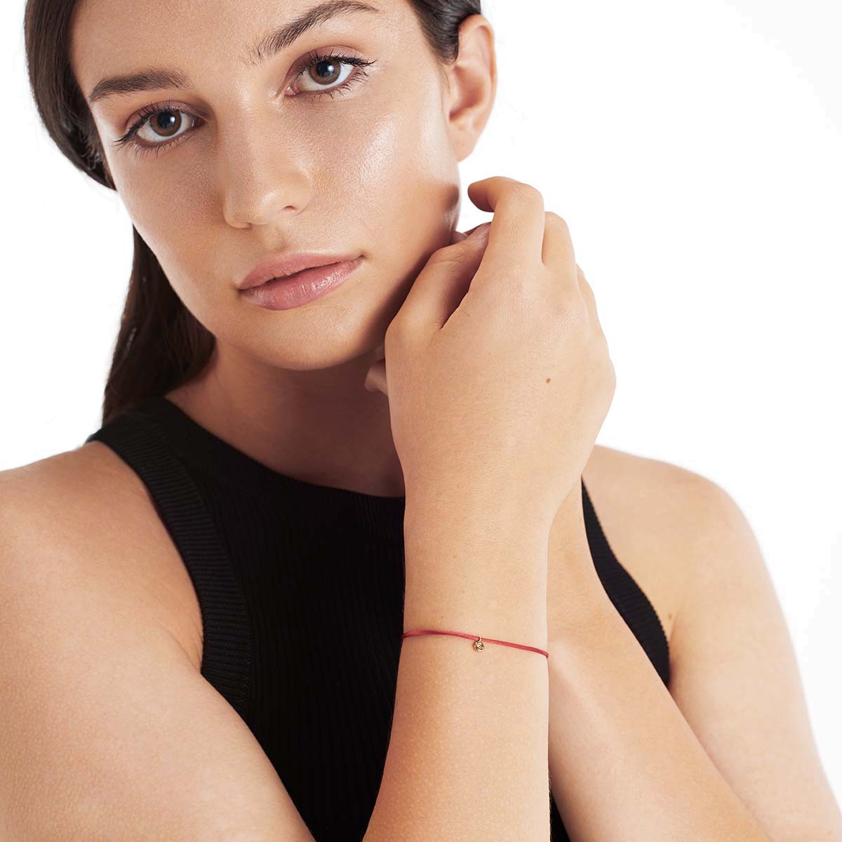 The Good One red - Armband - 18k Gelbgold