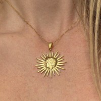Vorschau: The Sun Tarot Yasemi Chain - Halsketten - 24k vergoldet