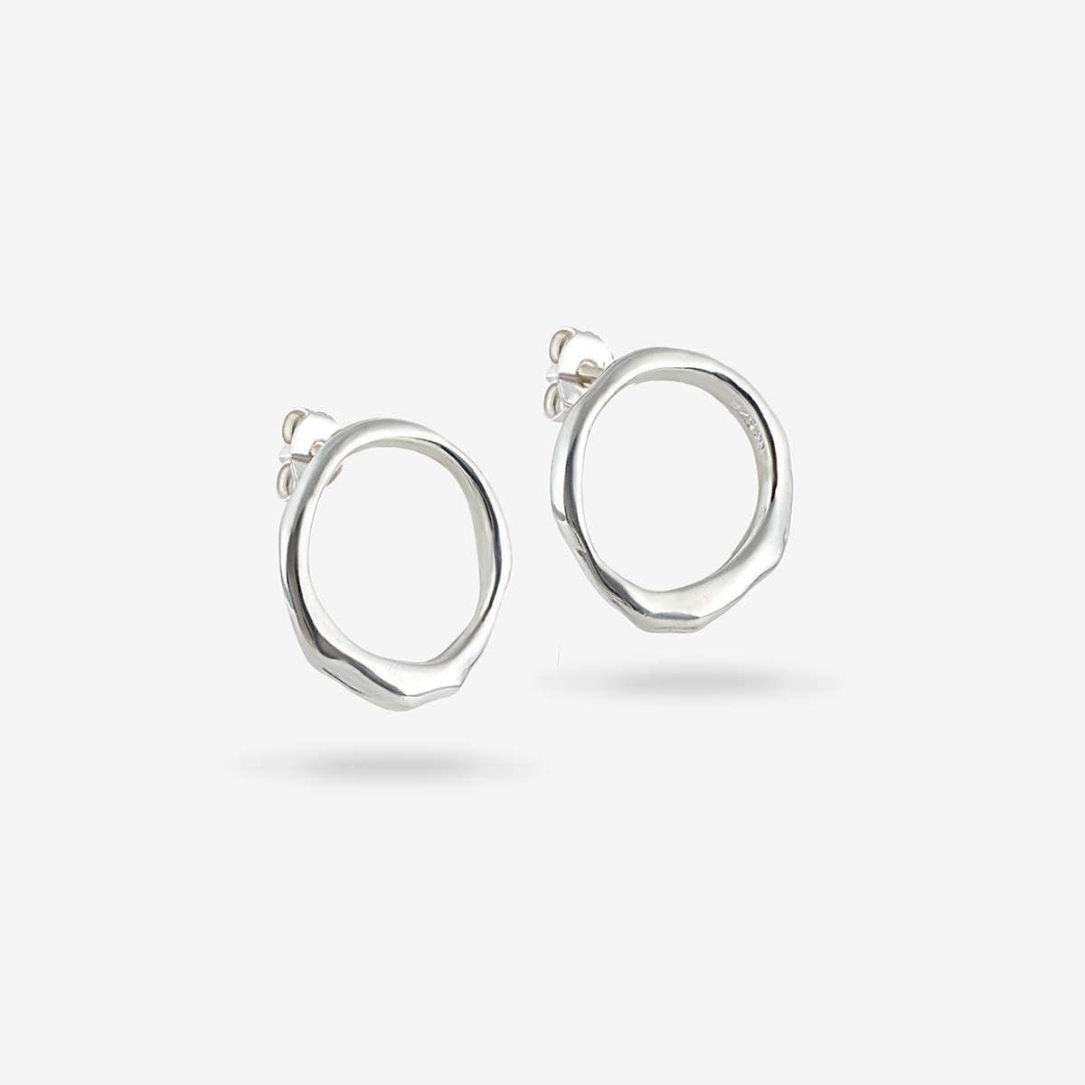 Curves Earrings Silver - Ohrstecker - Silber
