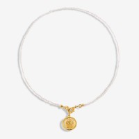 Vorschau: Spinning Necklace Mit Mushroom Und Alien - Halsketten - Weiß - 18k vergoldeU