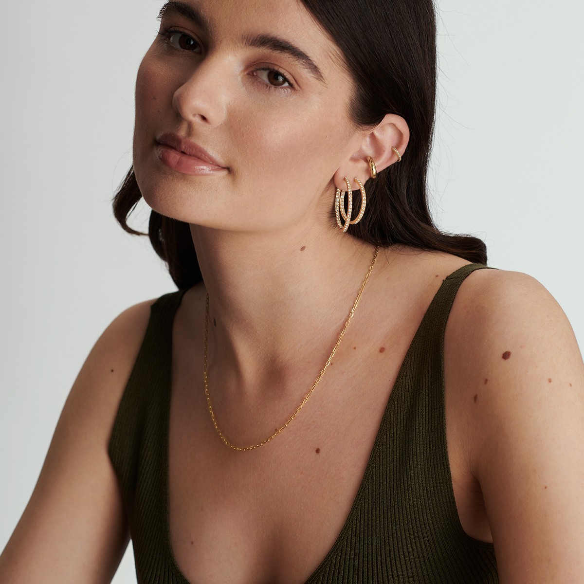 Lillian Maxi - Creolen - 18k vergoldet