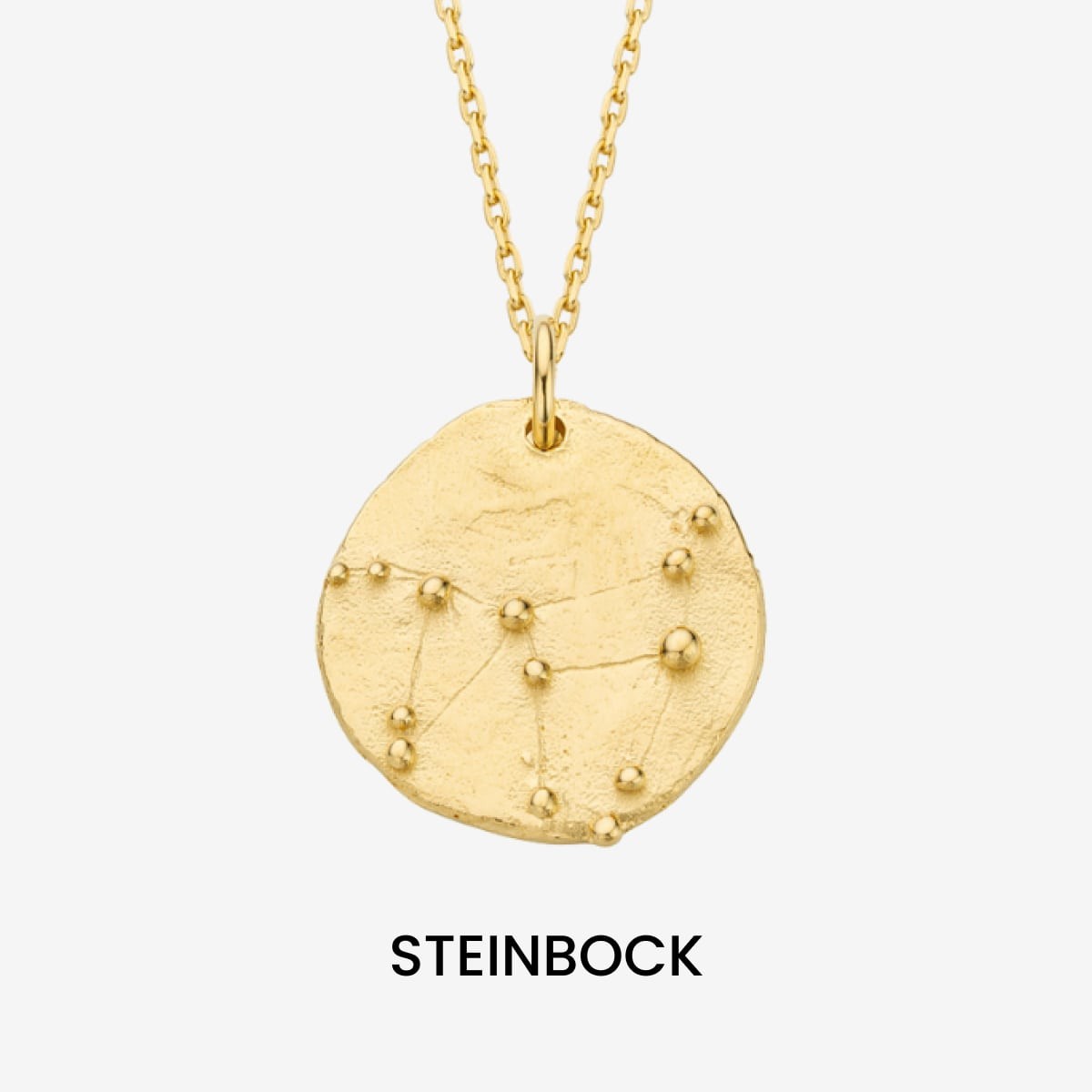 Constellation Capricorn Medallion Gold - Halsketten - 18k vergoldet