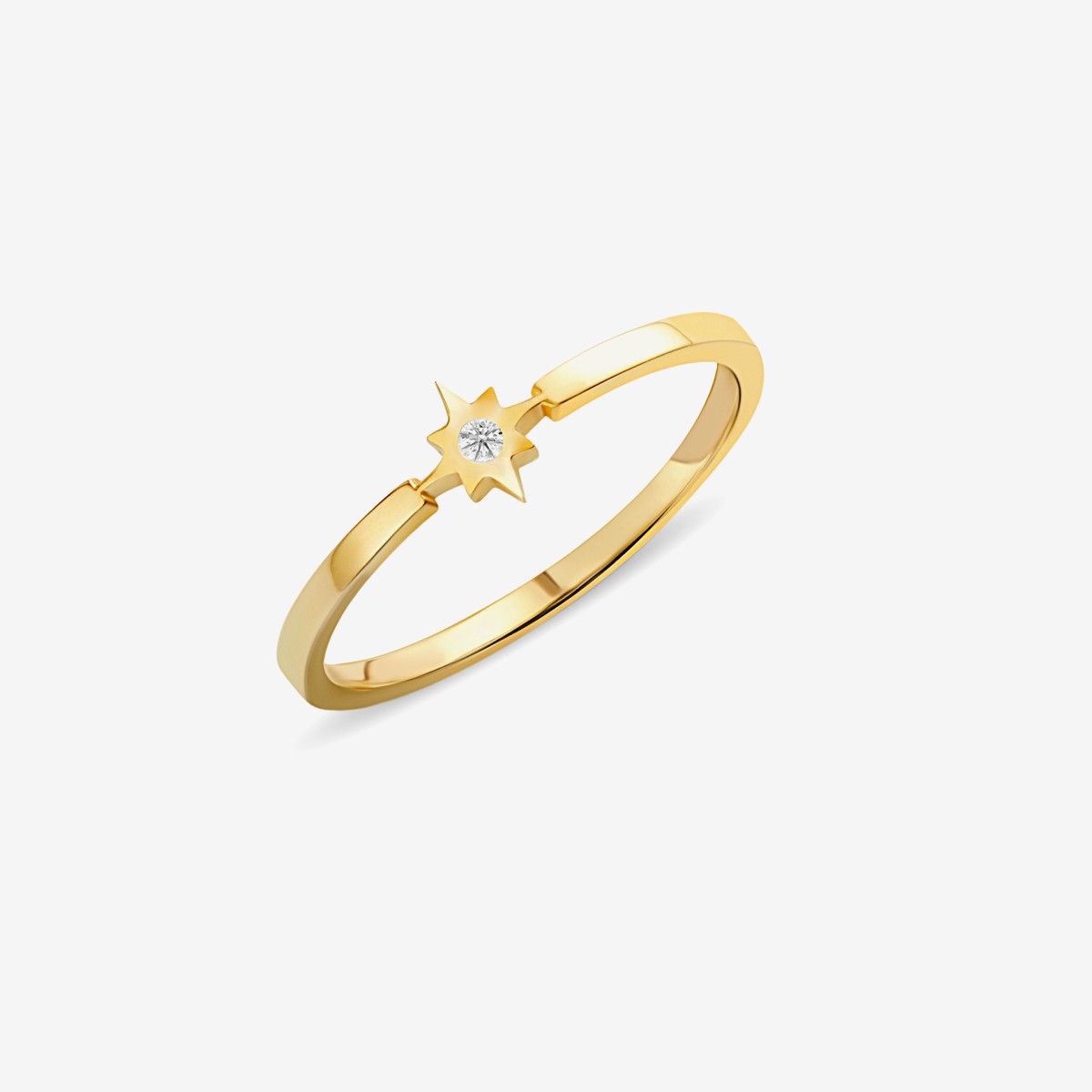 Diamond Star - Ring - 14k Gold