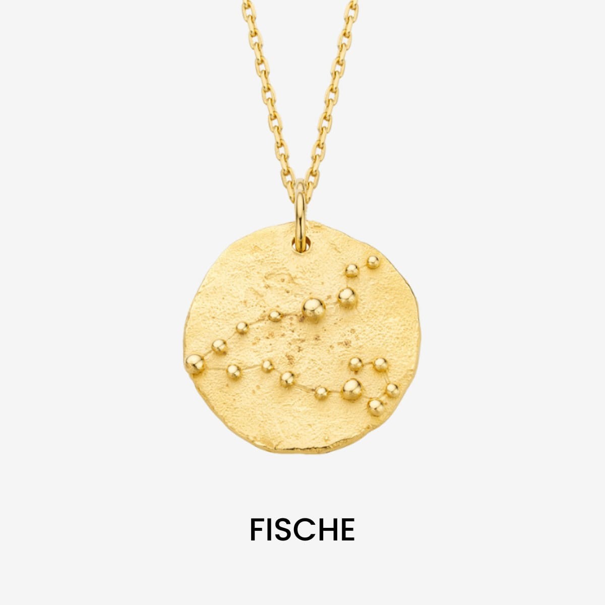 Constellation Pisces Medallion Gold - Halsketten - 18k vergoldet