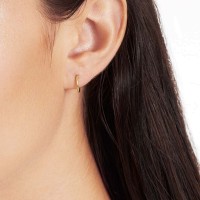 Vorschau: What Goes Around Small - Creolen - 14k Gold