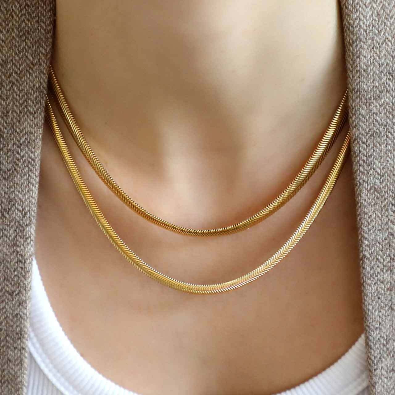 Xali Medium - Halsketten - 18k vergoldet