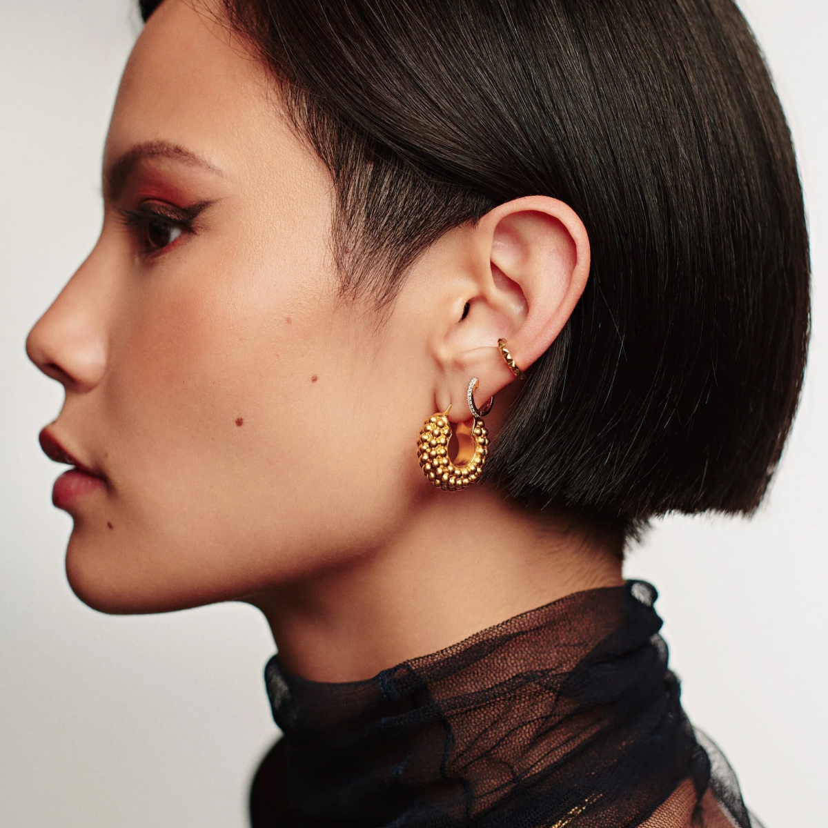 Baya Hoop Earrings – Creolen – 18k vergoldet