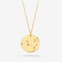 Vorschau: Constellation Leo Medallion Gold - Halsketten - 18k vergoldet