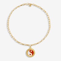 Vorschau: Yinyang Red - Halskette - 18k vergoldet