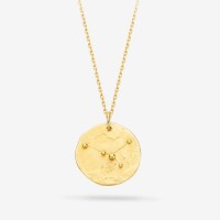 Vorschau: Constellation Cancer Medallion Gold - Halsketten - 18k vergoldet