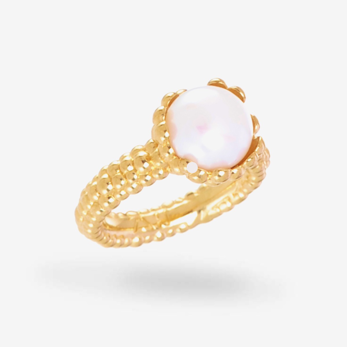 Latina Perle Ring - Ring - 24k vergoldet