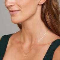 Vorschau: Diamond Heart Necklace - Halsketten - 14k Gold