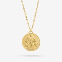 Vorschau: Constellation Aquarius Medallion Gold - Halsketten - 18k vergoldet