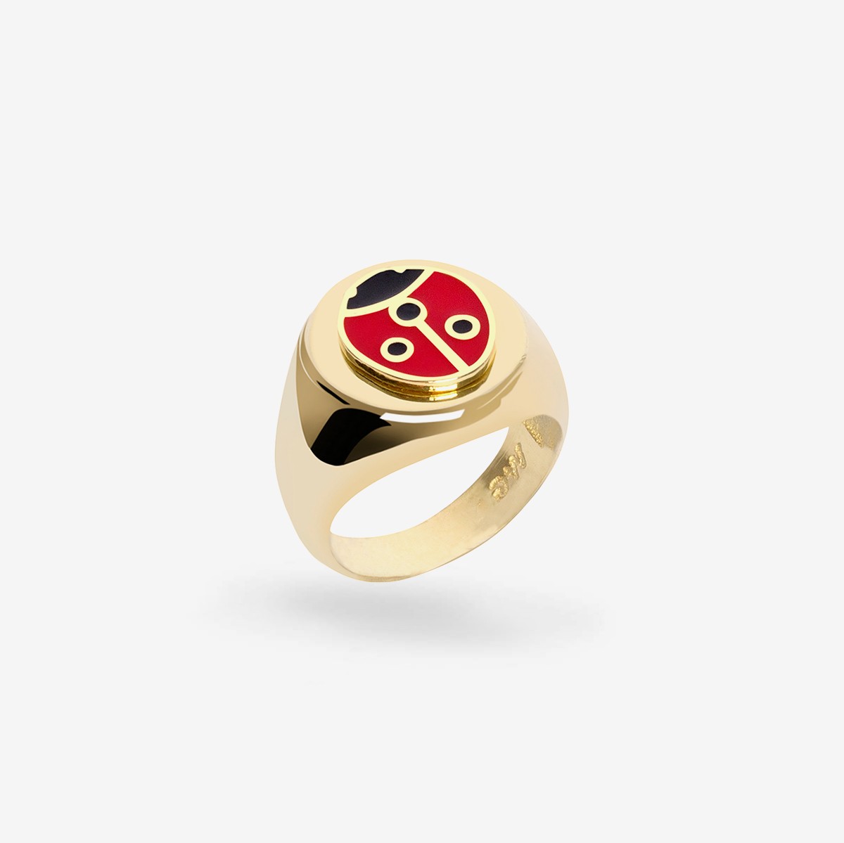 Ladybug - Ring - 18k vergoldet