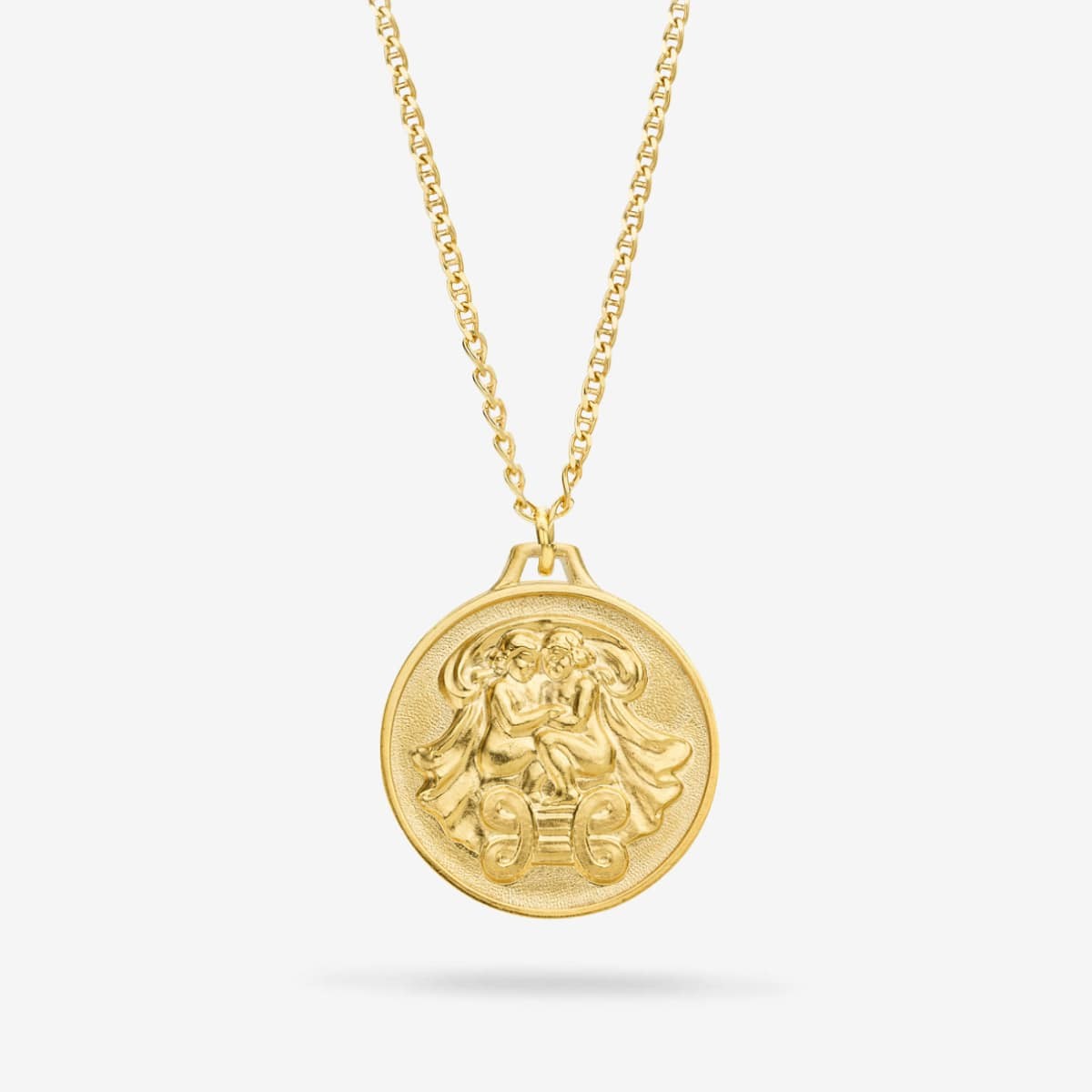 Zodiac Gemini Medallion Gold - Halsketten - 18k vergoldet
