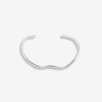 Vorschau: Curves Bracelet Silver - Armreifen - Silber
