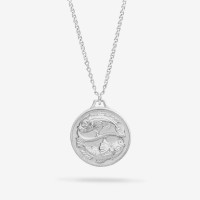 Vorschau: Zodiac Pisces Medallion Silver - Halsketten - Silber