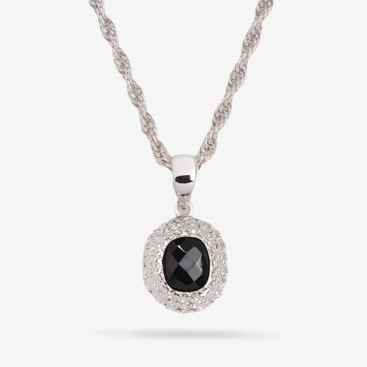 Mrs. Black Necklace Large - Halsketten - Palladium