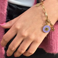 Vorschau: Tiny Cosmic Love Pearl Bracelet - Armbänder - 18k vergoldet