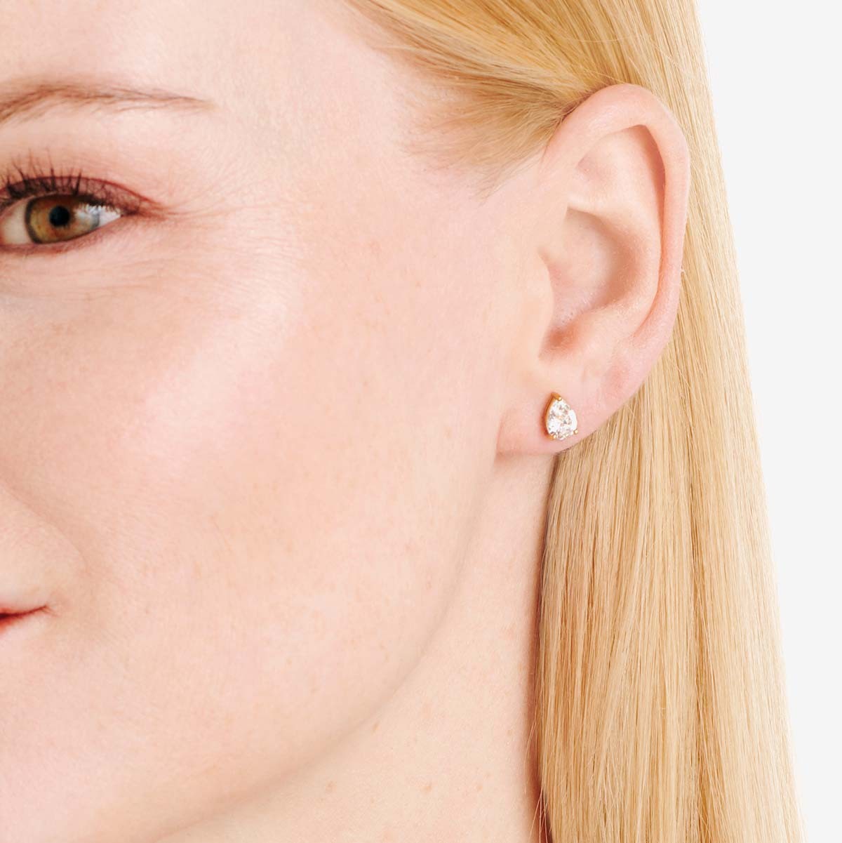 Diana - Single-Ohrringe - 18k vergoldet