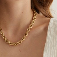 Vorschau: Alma Necklace - Halsketten - 24k vergoldet