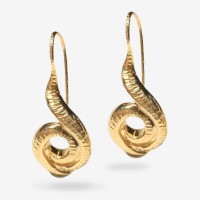 Vorschau: Surrea Goldplated Earrings - Ohrhänger - 22k vergoldet
