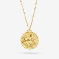 Vorschau: Zodiac Leo Medallion Gold - Halsketten - 18k vergoldet