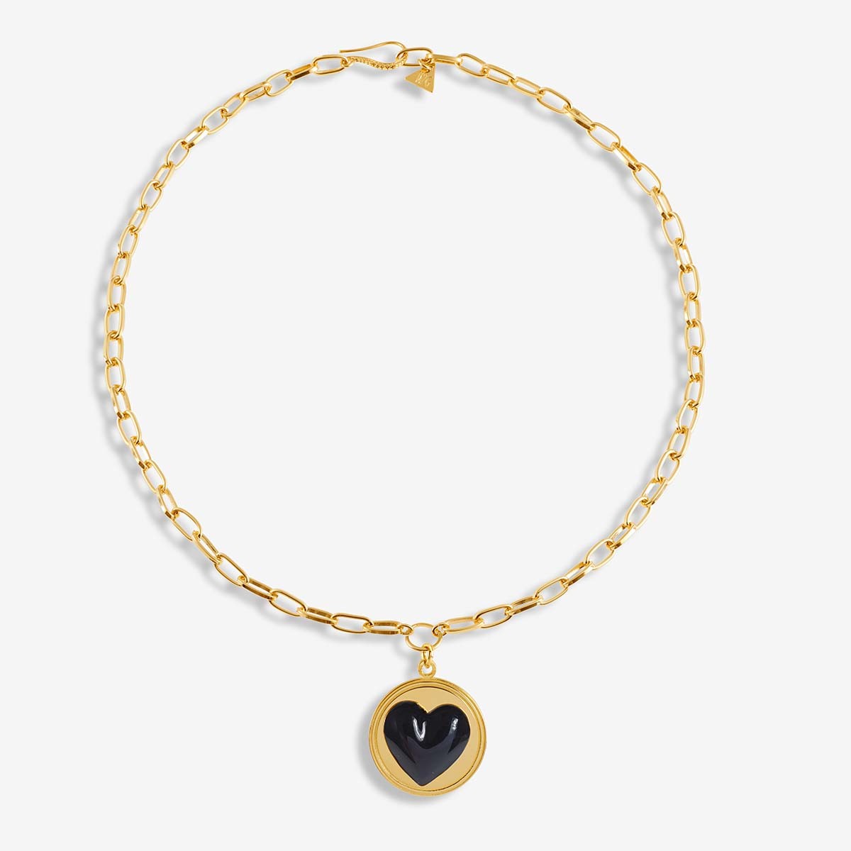 Heart Black - Halskette - 18k vergoldet