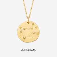 Vorschau: Constellation Virgo Medallion Gold - Halsketten - 18k vergoldet