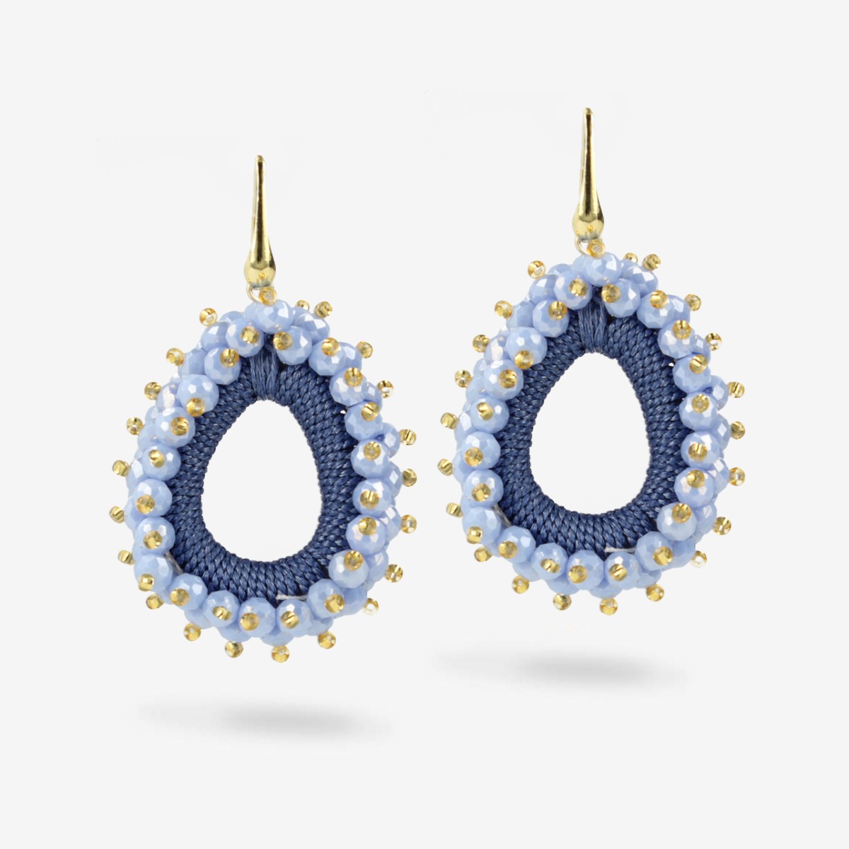 Azure Earrings Carina Urchin Drop M - Ohrhänger -18k vergoldet