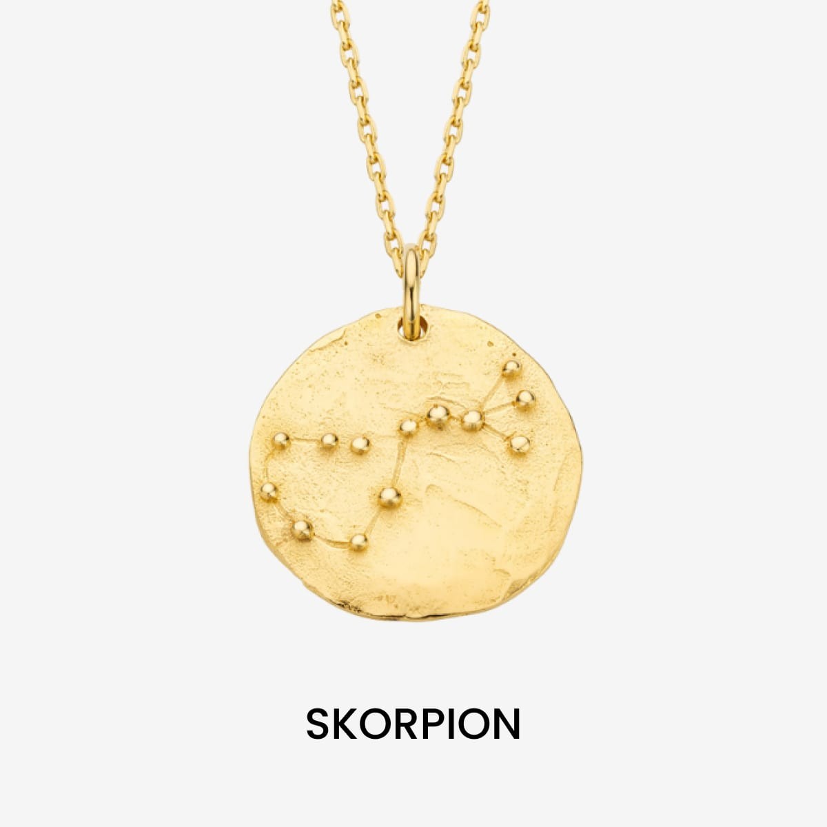 Constellation Scorpio Medallion Gold - Halsketten - 18k vergoldet