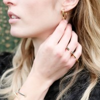 Vorschau: Rainbow Goldplated Ring - Ringe - 22k vergoldet