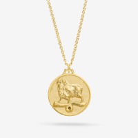 Vorschau: Zodiac Aries Medallion Gold - Halsketten - 18k vergoldet