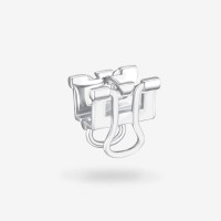 Vorschau: Binder Essential Mono Silver - Single Ohrring - Silber