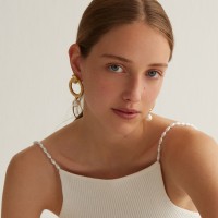 Vorschau: Baia Earrings - Ohrringe - 24k vergoldet