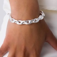 Vorschau: Chunky Bracelet 17 cm - Armbänder - Silber