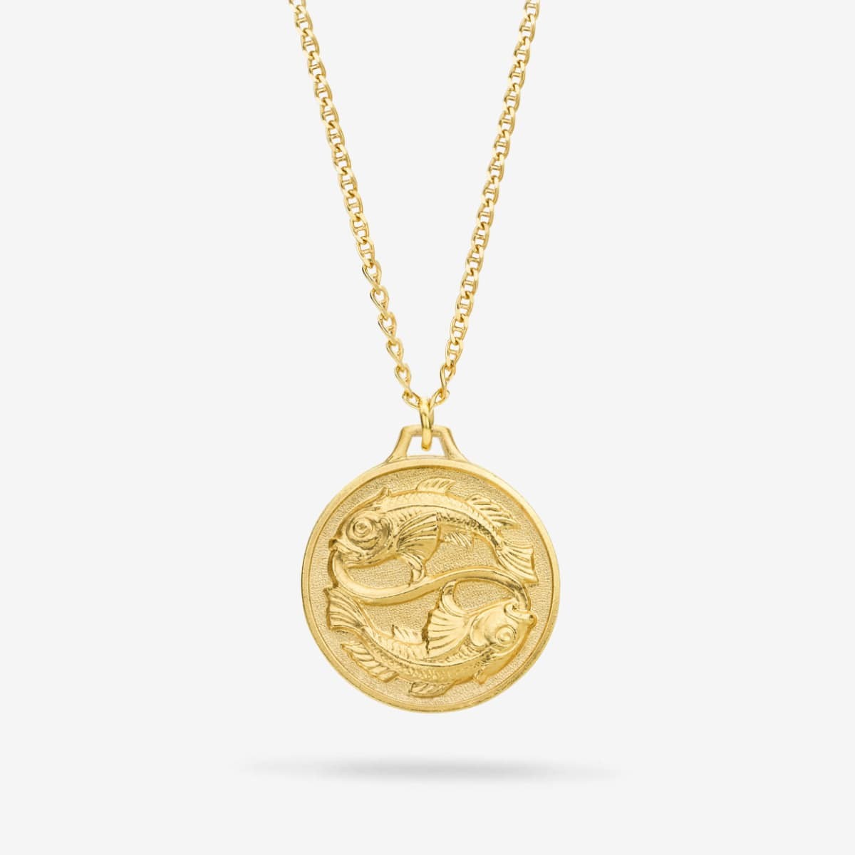 Zodiac Pisces Medallion Gold - Halsketten - 18k vergoldet