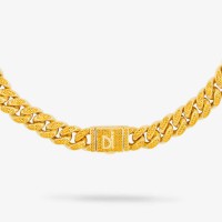Vorschau: Cuban Pave Tiger - Halsketten - 18k vergoldet